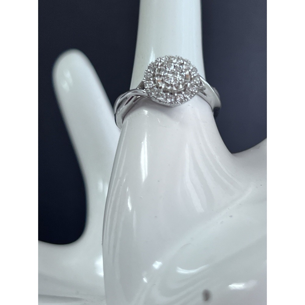 1/4 CT ROUND BRILLIANT LAB CREATED DIAMOND‎ RING SIZE 7.25 (552) - Picture 4 of 7
